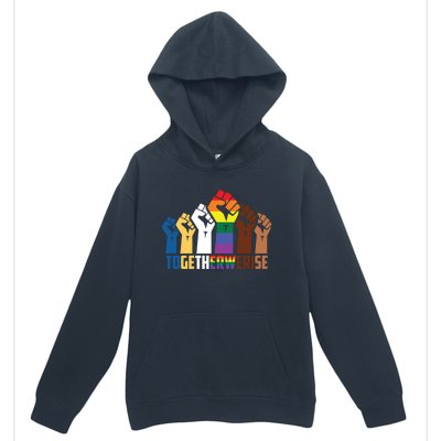 We Rise Together Equality Social Justice Design Gift Urban Pullover Hoodie