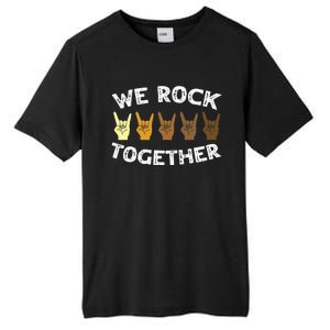 We Rock Together Rocker Skeleton Hand Tall Fusion ChromaSoft Performance T-Shirt