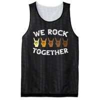 We Rock Together Rocker Skeleton Hand Mesh Reversible Basketball Jersey Tank