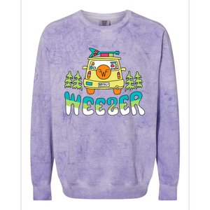 Weezer Road Trip Colorblast Crewneck Sweatshirt