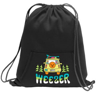 Weezer Road Trip Sweatshirt Cinch Pack Bag