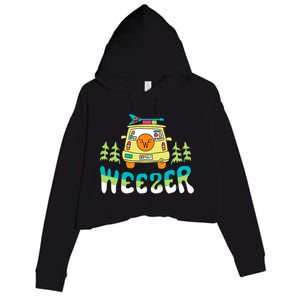 Weezer Road Trip Crop Fleece Hoodie