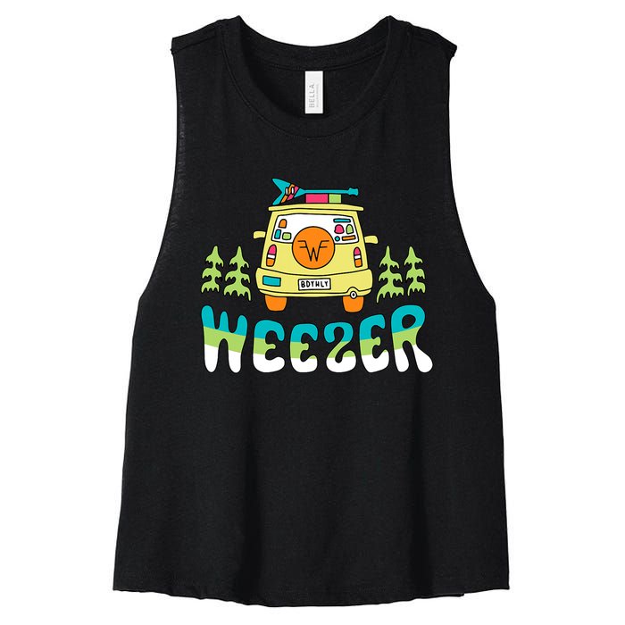 Weezer Road Trip Women's Racerback Cropped Tank