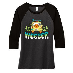 Weezer Road Trip Women's Tri-Blend 3/4-Sleeve Raglan Shirt