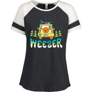 Weezer Road Trip Enza Ladies Jersey Colorblock Tee