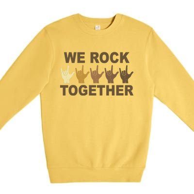 We Rock Together Equality Premium Crewneck Sweatshirt