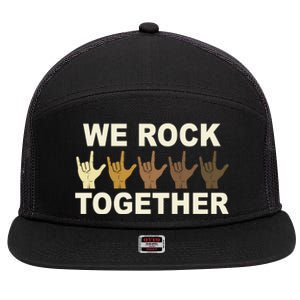 We Rock Together Equality 7 Panel Mesh Trucker Snapback Hat