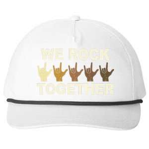 We Rock Together Equality Snapback Five-Panel Rope Hat