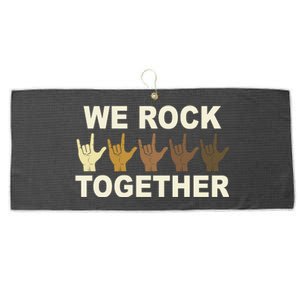 We Rock Together Equality Large Microfiber Waffle Golf Towel