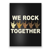 We Rock Together Equality Poster