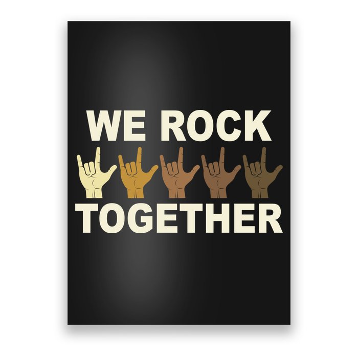 We Rock Together Equality Poster