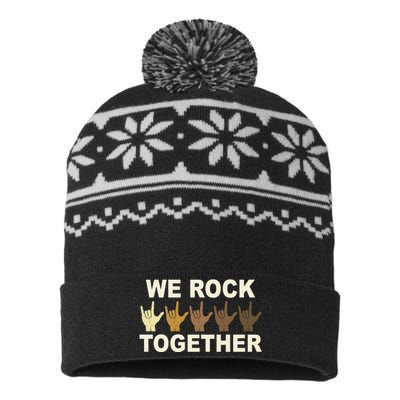 We Rock Together Equality USA-Made Snowflake Beanie