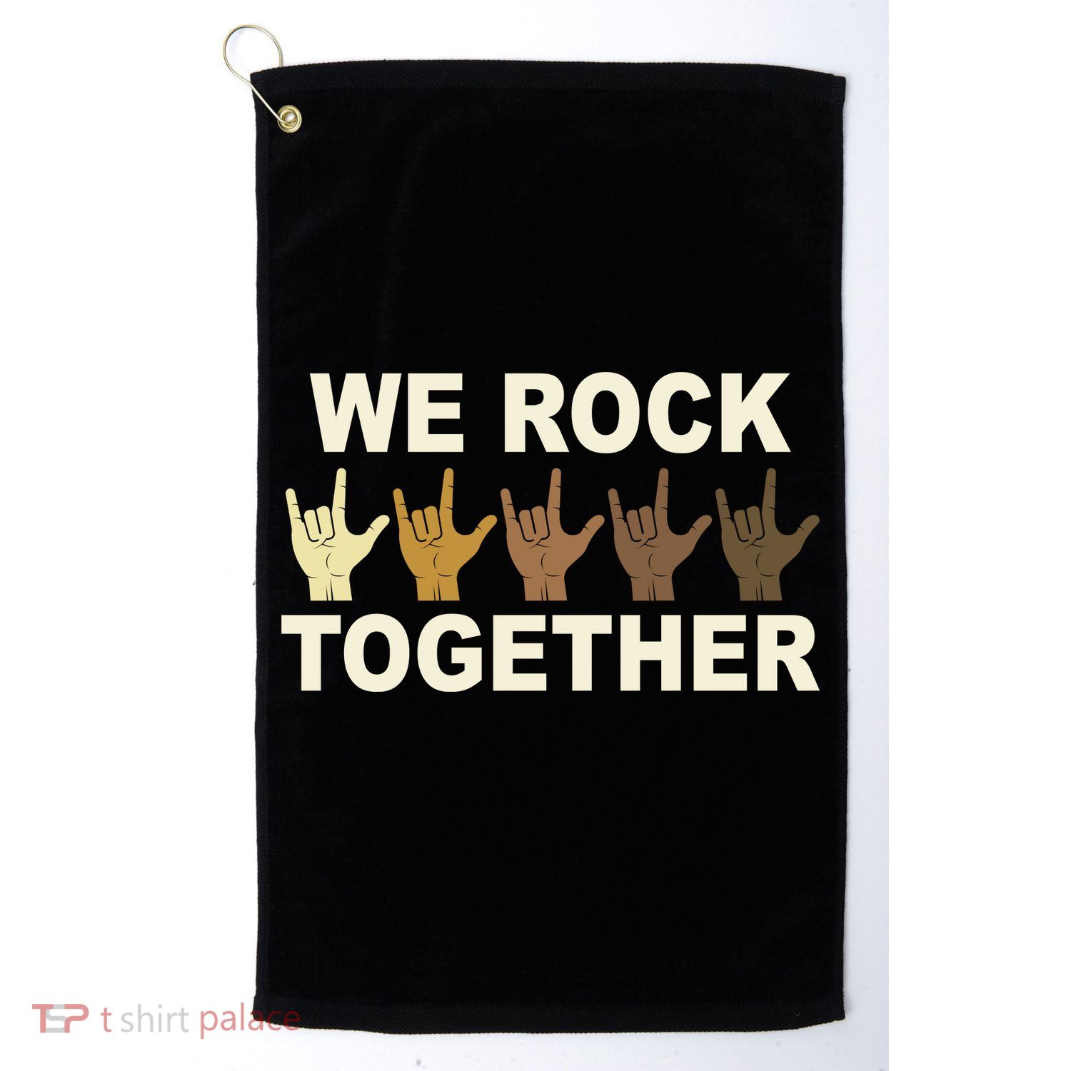 We Rock Together Equality Golf Towel
