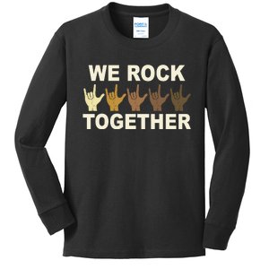 We Rock Together Equality Kids Long Sleeve Shirt