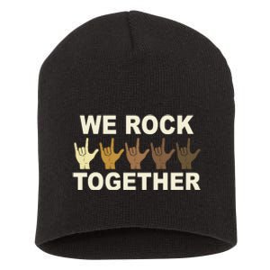 We Rock Together Equality Short Acrylic Beanie