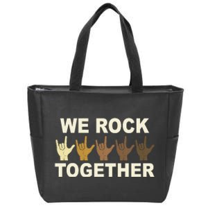 We Rock Together Equality Zip Tote Bag