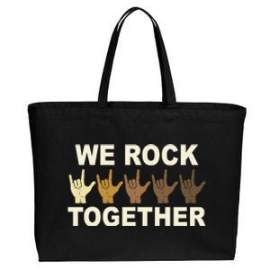 We Rock Together Equality Cotton Canvas Jumbo Tote