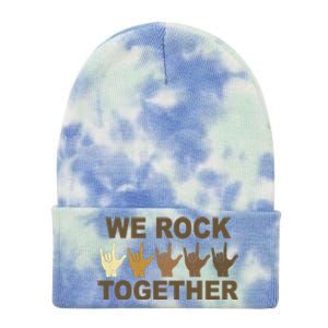 We Rock Together Equality Tie Dye 12in Knit Beanie