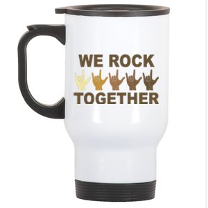 We Rock Together Equality Stainless Steel Travel Mug