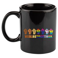 We Rise Together Lgbt Q Pride Social Justice Equality Ally 11oz C Handle Ceramic Mug