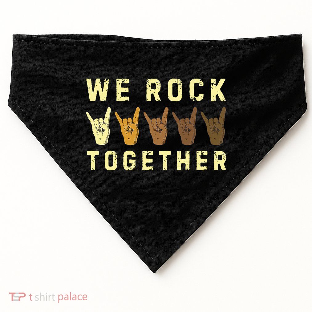 We Rock Together USA-Made Doggie Bandana