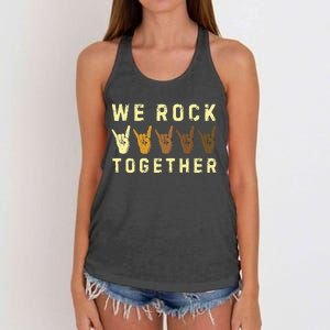 We Rock Together Women's Knotted Racerback Tank