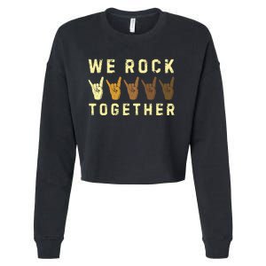 We Rock Together Cropped Pullover Crew