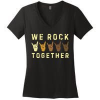 We Rock Together Women's V-Neck T-Shirt