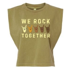 We Rock Together Garment-Dyed Women's Muscle Tee