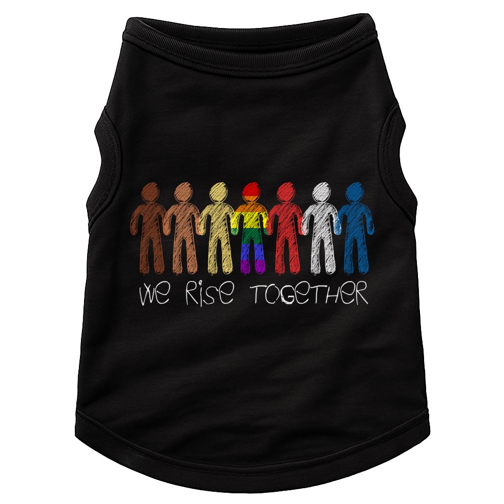 We Rise Together Against Racism For Equality Social Justice Cute Gift Doggie Tank