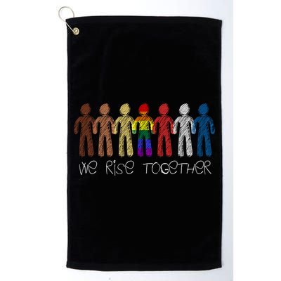 We Rise Together Against Racism For Equality Social Justice Cute Gift Golf Towel