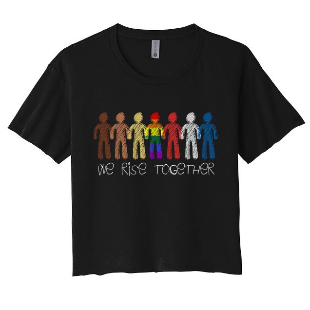 We Rise Together Against Racism For Equality Social Justice Cute Gift Crop Top