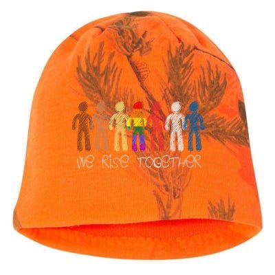 We Rise Together Against Racism For Equality Social Justice Cute Gift Kati - Camo Knit Beanie