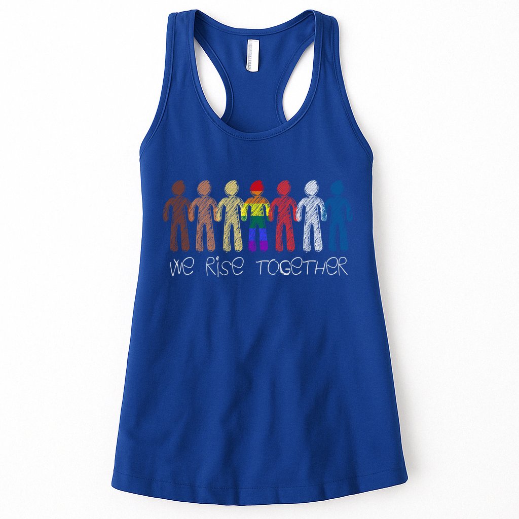 We Rise Together Against Racism For Equality Social Justice Cute Gift Womens Tank Top