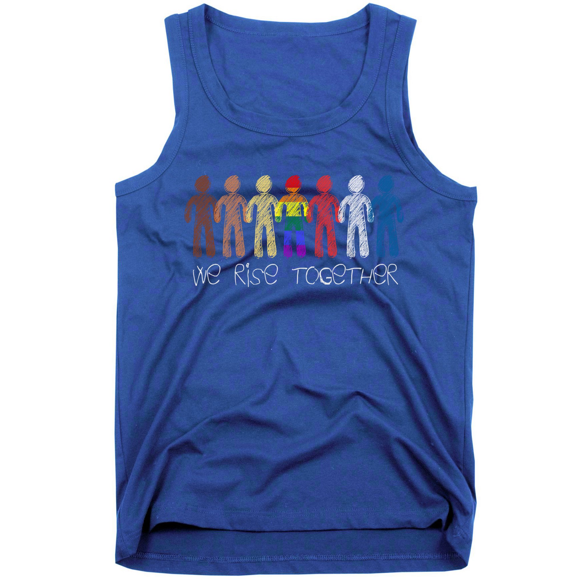 We Rise Together Against Racism For Equality Social Justice Cute Gift Tank Top