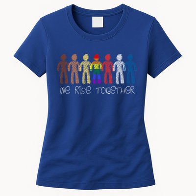 We Rise Together Against Racism For Equality Social Justice Cute Gift Womens T-Shirt