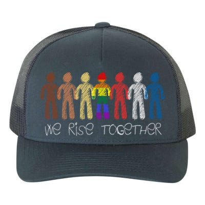 We Rise Together Against Racism For Equality Social Justice Cute Gift Yupoong Adult 5-Panel Trucker Hat