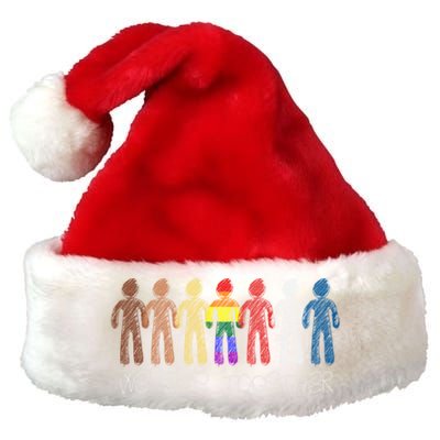 We Rise Together Against Racism For Equality Social Justice Cute Gift Premium Christmas Santa Hat