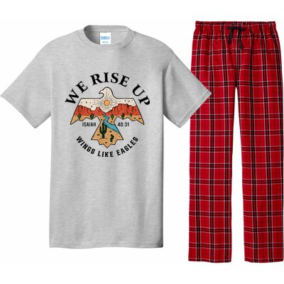 We Rise Up Wings Like Eagles Pajama Set