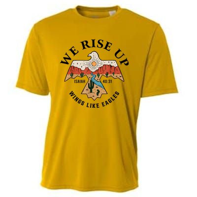 We Rise Up Wings Like Eagles Cooling Performance Crew T-Shirt