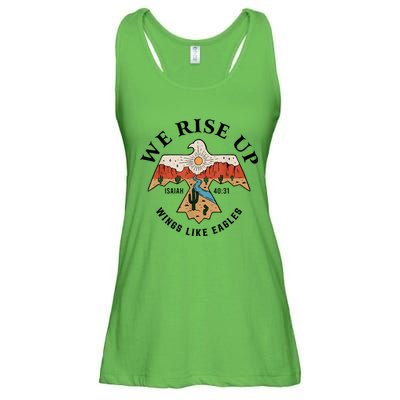 We Rise Up Wings Like Eagles Ladies Essential Flowy Tank