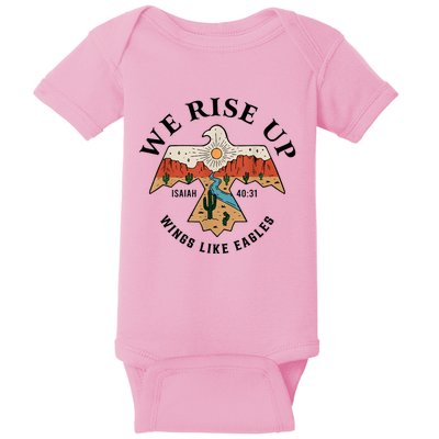 We Rise Up Wings Like Eagles Baby Bodysuit