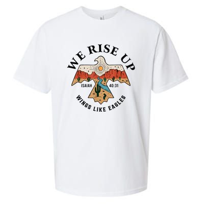 We Rise Up Wings Like Eagles Sueded Cloud Jersey T-Shirt