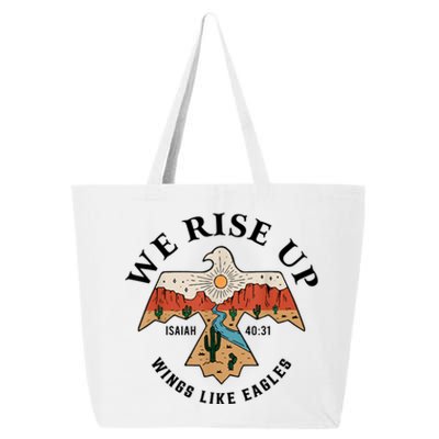 We Rise Up Wings Like Eagles 25L Jumbo Tote