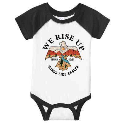 We Rise Up Wings Like Eagles Infant Baby Jersey Bodysuit