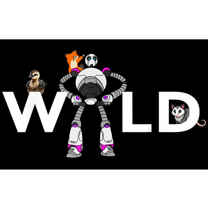 Wild Retro Vintage Robotic Robot Art Science & Math Boy Bumper Sticker