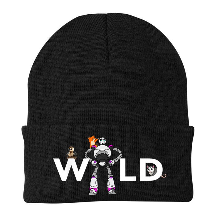 Wild Retro Vintage Robotic Robot Art Science & Math Boy Knit Cap Winter Beanie