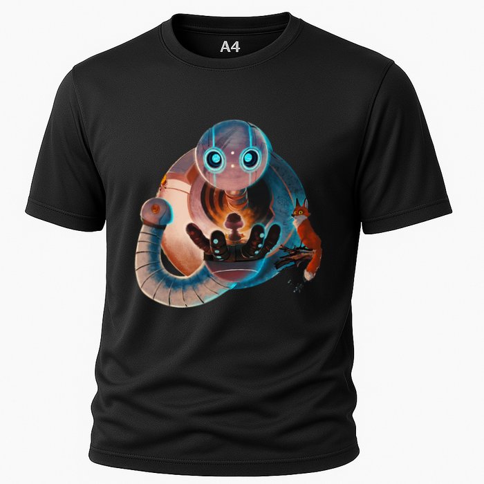 Wild Retro Vintage Robotic Robot Art Science & Math Cooling Performance Crew T-Shirt