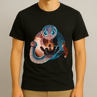 Wild Retro Vintage Robotic Robot Art Science & Math T-Shirt