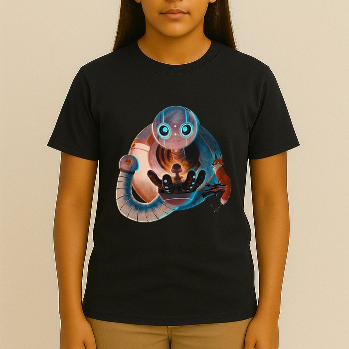 Wild Retro Vintage Robotic Robot Art Science & Math T-Shirt